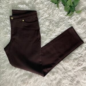 Anne Klein| Women's stretchy brown jegging pants NWOT